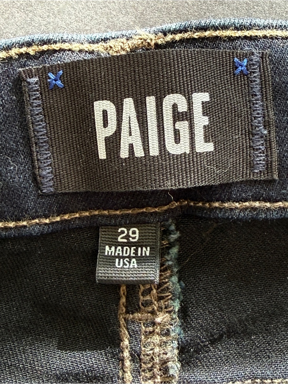 Paige Maternity Skyline Skinny Jeans in Dark Wash - Picture 5 of 6